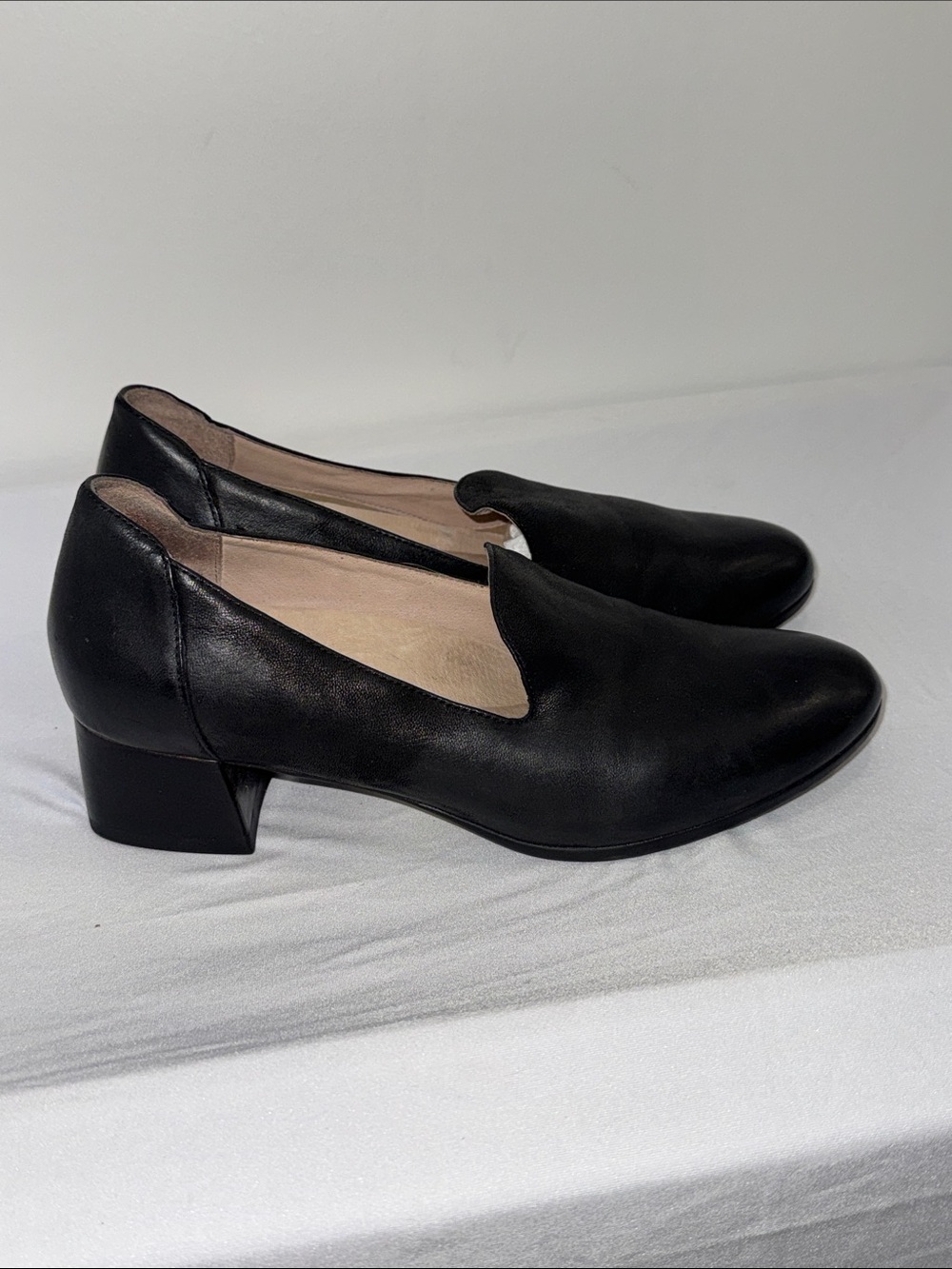 Dansko Black Leather Loafer Pumps Block Heel Women’s 40 US 9.5-10